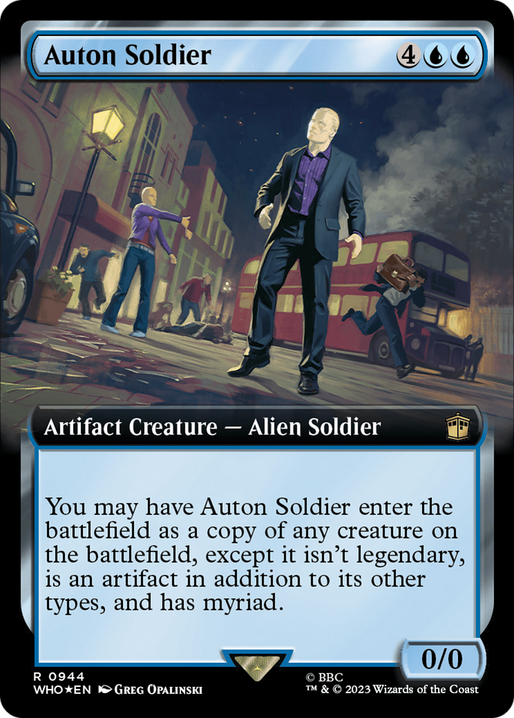 Auton Soldier (Extended Art) (Surge Foil) [Doctor Who] | Eastridge Sports Cards & Games