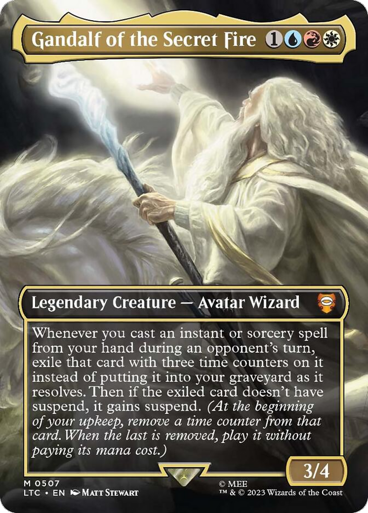 Gandalf of the Secret Fire (Borderless) [The Lord of the Rings: Tales of Middle-Earth Commander] | Eastridge Sports Cards & Games