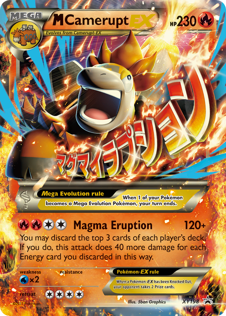 M Camerupt EX (XY198) [XY: Black Star Promos] | Eastridge Sports Cards & Games