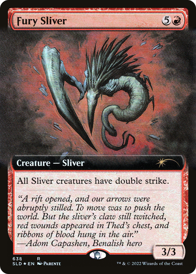 Fury Sliver (Extended Art) [Secret Lair Drop Promos] | Eastridge Sports Cards & Games