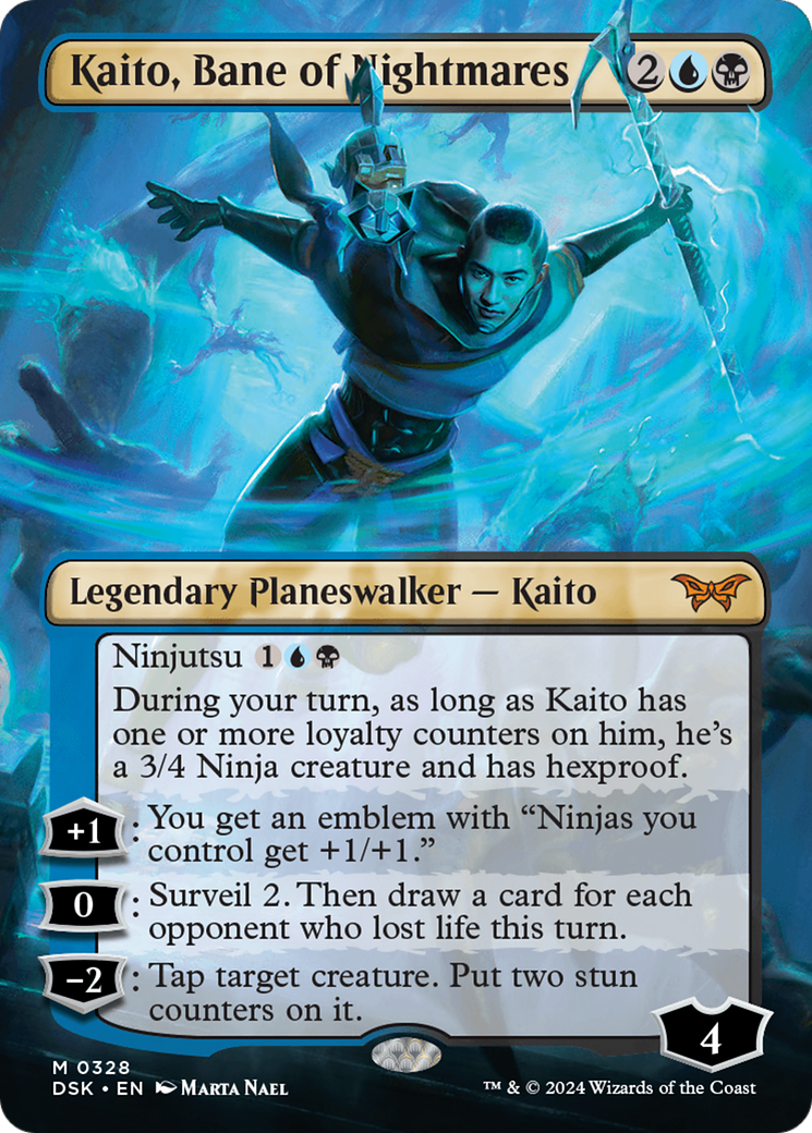 Kaito, Bane of Nightmares (Borderless) [Duskmourn: House of Horror] | Eastridge Sports Cards & Games