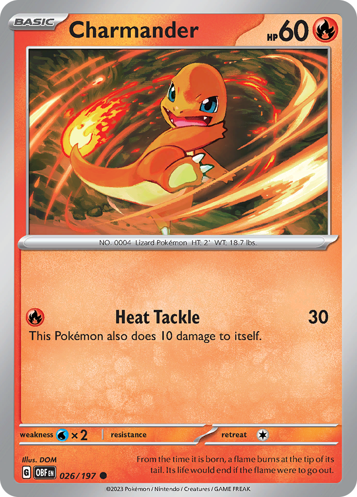 Charmander (026/197) [Scarlet & Violet: Obsidian Flames] | Eastridge Sports Cards & Games