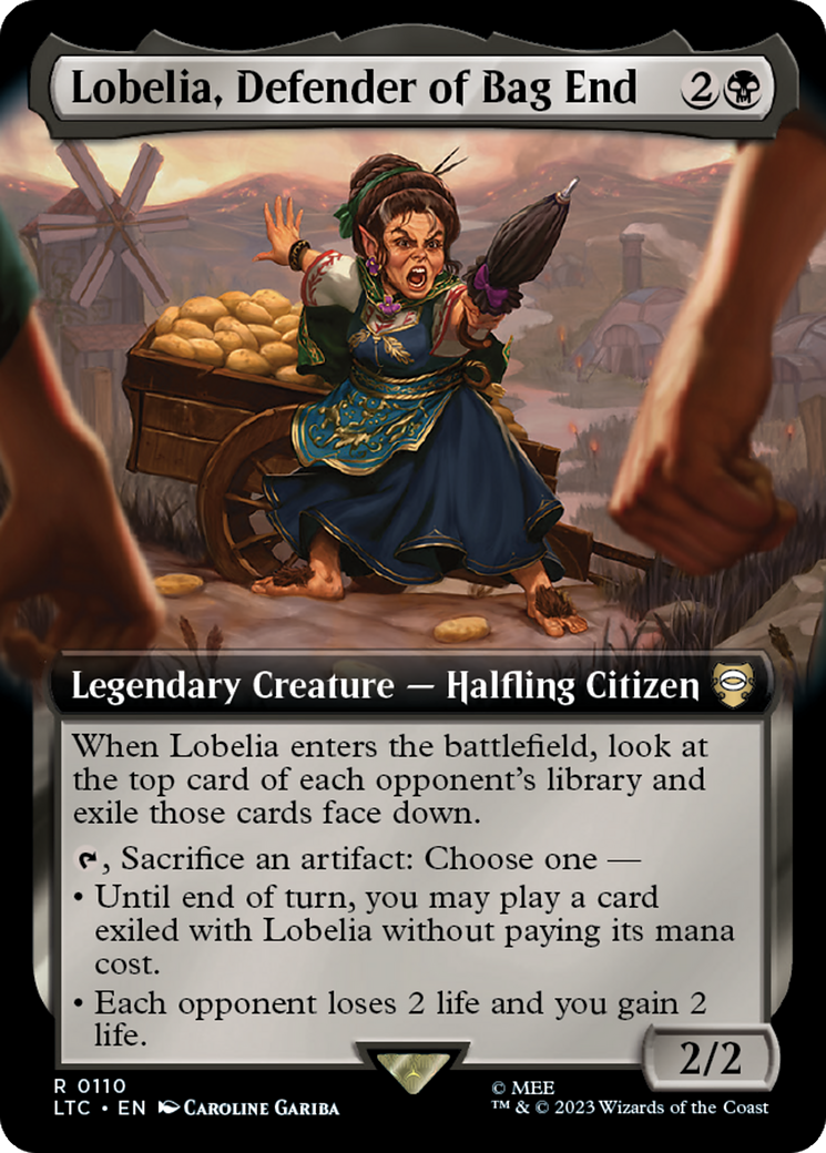 Lobelia, Defender of Bag End (Extended Art) [The Lord of the Rings: Tales of Middle-Earth Commander] | Eastridge Sports Cards & Games