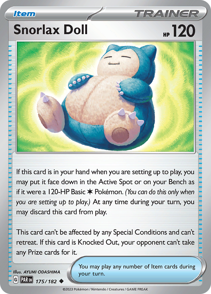 Snorlax Doll (175/182) [Scarlet & Violet: Paradox Rift] | Eastridge Sports Cards & Games