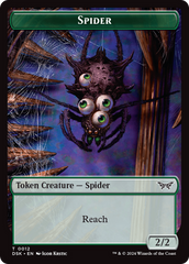 Spider // Manifest Double-Sided Token [Duskmourn: House of Horror Tokens] | Eastridge Sports Cards & Games