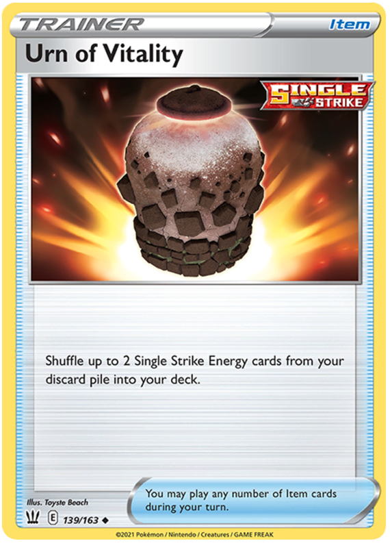 Urn of Vitality (139/163) [Sword & Shield: Battle Styles] | Eastridge Sports Cards & Games