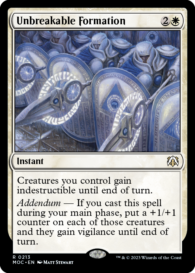 Unbreakable Formation [March of the Machine Commander] | Eastridge Sports Cards & Games