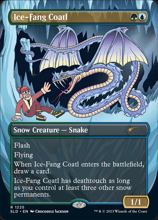 Ice-Fang Coatl (Borderless) [Secret Lair Drop Series] | Eastridge Sports Cards & Games