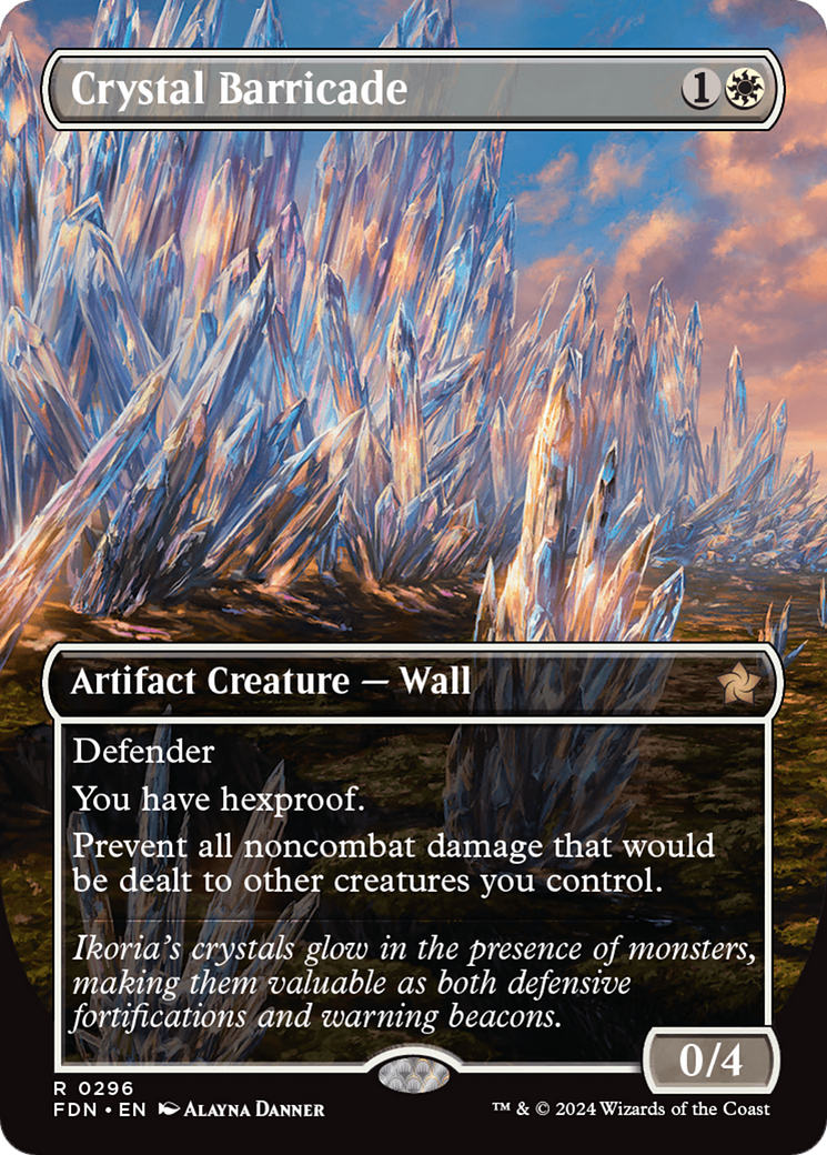 Crystal Barricade (Borderless) [Foundations] | Eastridge Sports Cards & Games