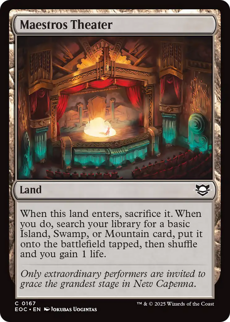 Maestros Theater [Edge of Eternities Commander] | Eastridge Sports Cards & Games