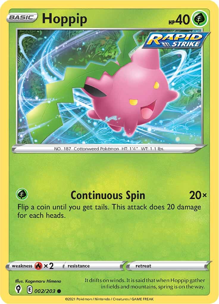 Hoppip (002/203) [Sword & Shield: Evolving Skies] | Eastridge Sports Cards & Games