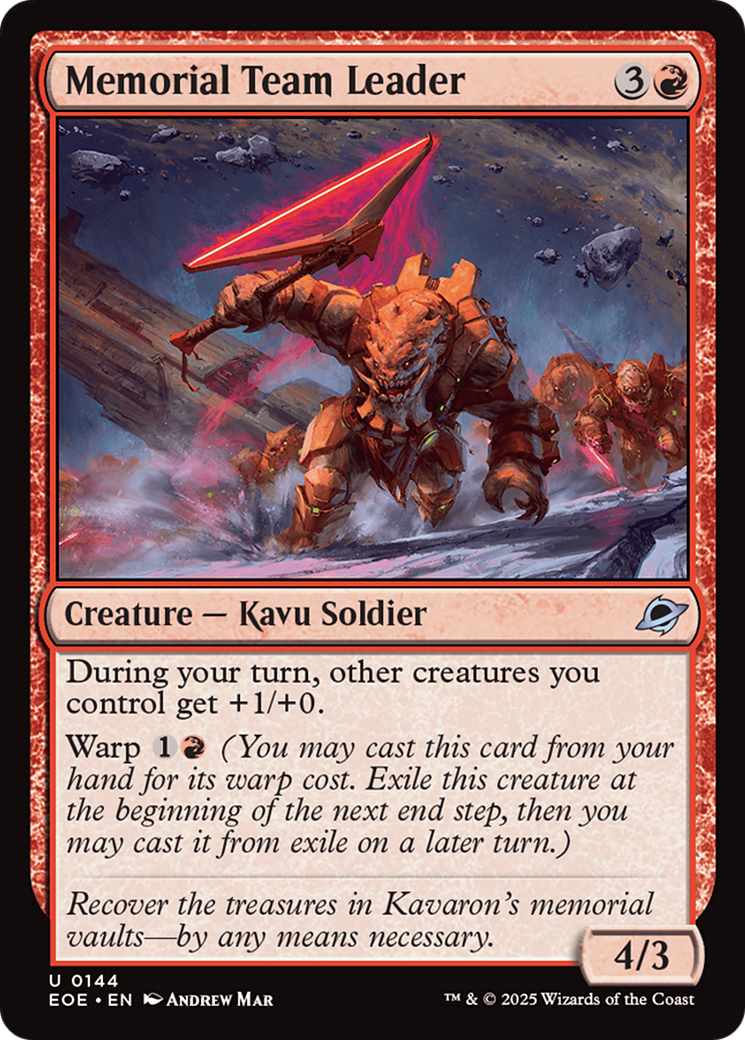 Memorial Team Leader [Edge of Eternities] | Eastridge Sports Cards & Games