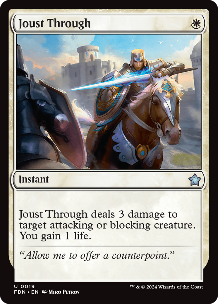 Joust Through [Foundations] | Eastridge Sports Cards & Games