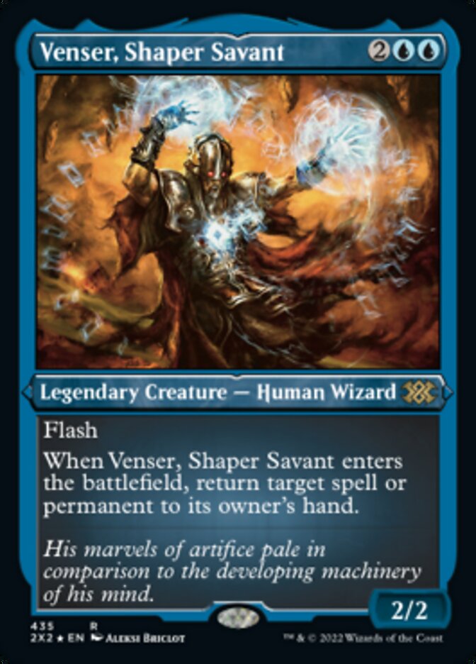 Venser, Shaper Savant (Foil Etched) [Double Masters 2022] | Eastridge Sports Cards & Games