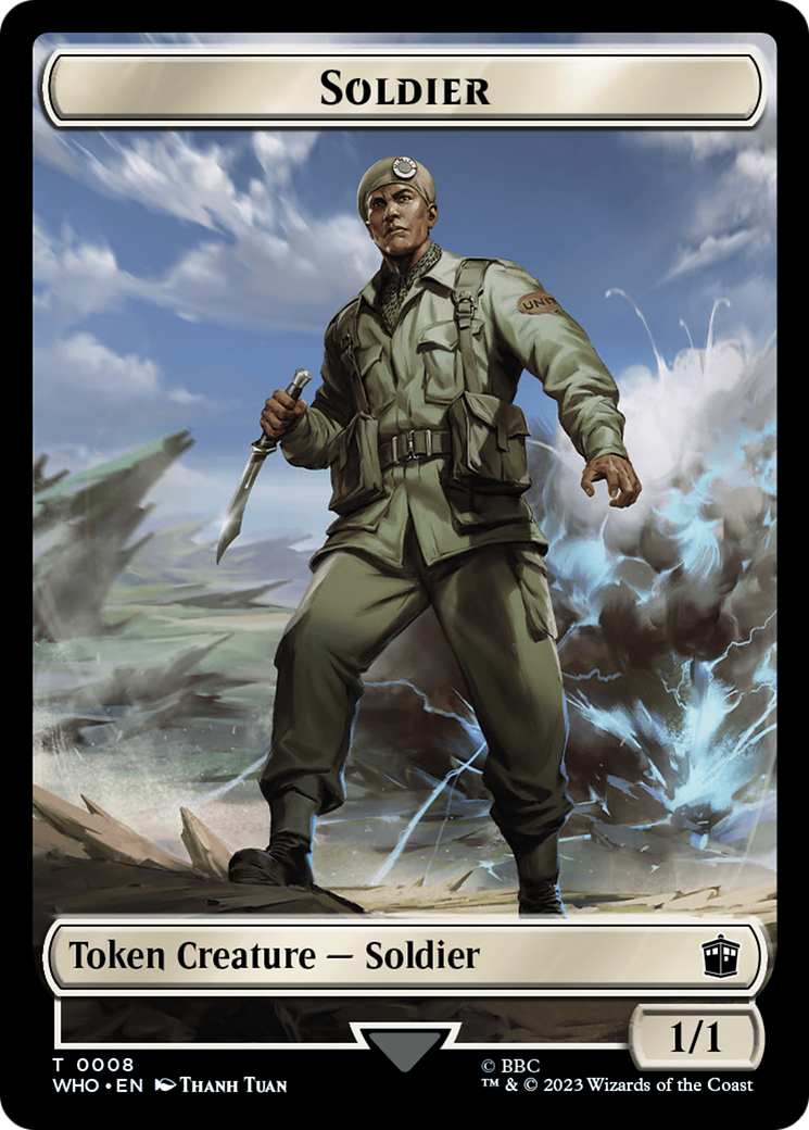 Soldier // Food (0025) Double-Sided Token [Doctor Who Tokens] | Eastridge Sports Cards & Games