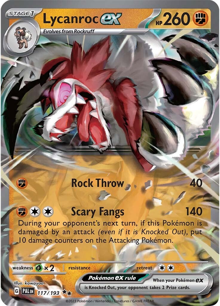 Lycanroc ex (117/193) [Scarlet & Violet: Paldea Evolved] | Eastridge Sports Cards & Games