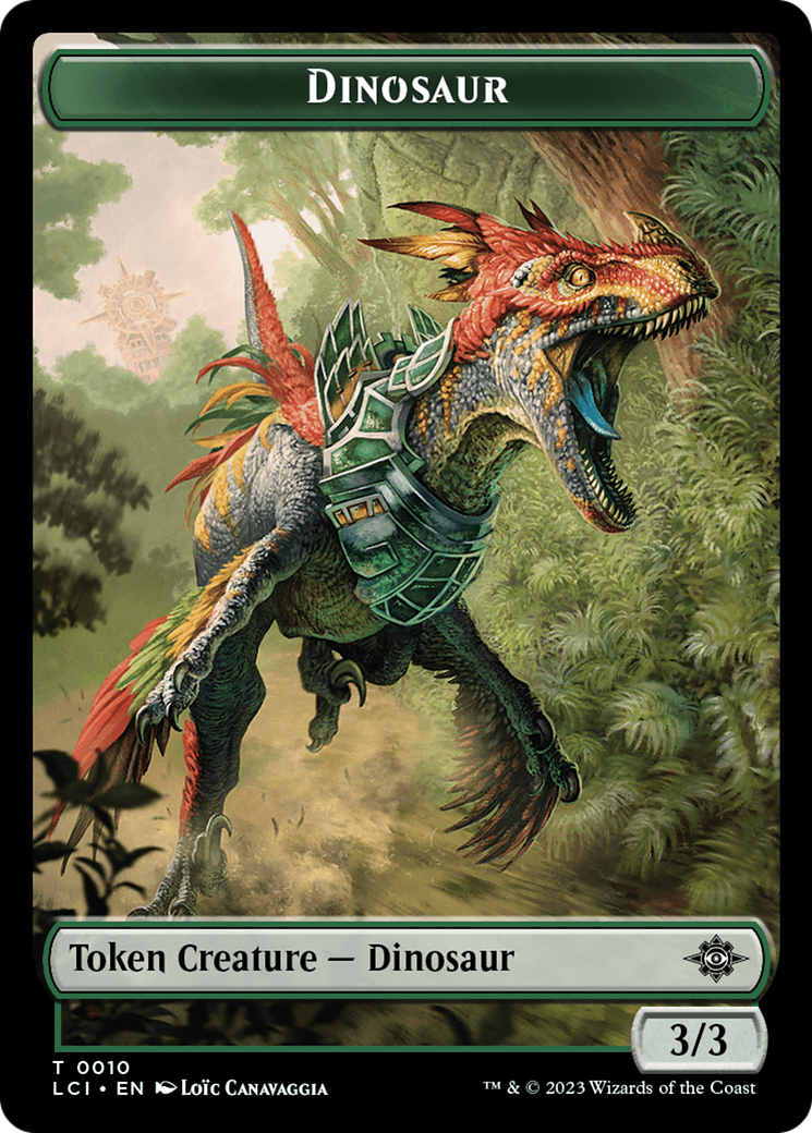 Gnome // Dinosaur (0010) Double-Sided Token [The Lost Caverns of Ixalan Tokens] | Eastridge Sports Cards & Games