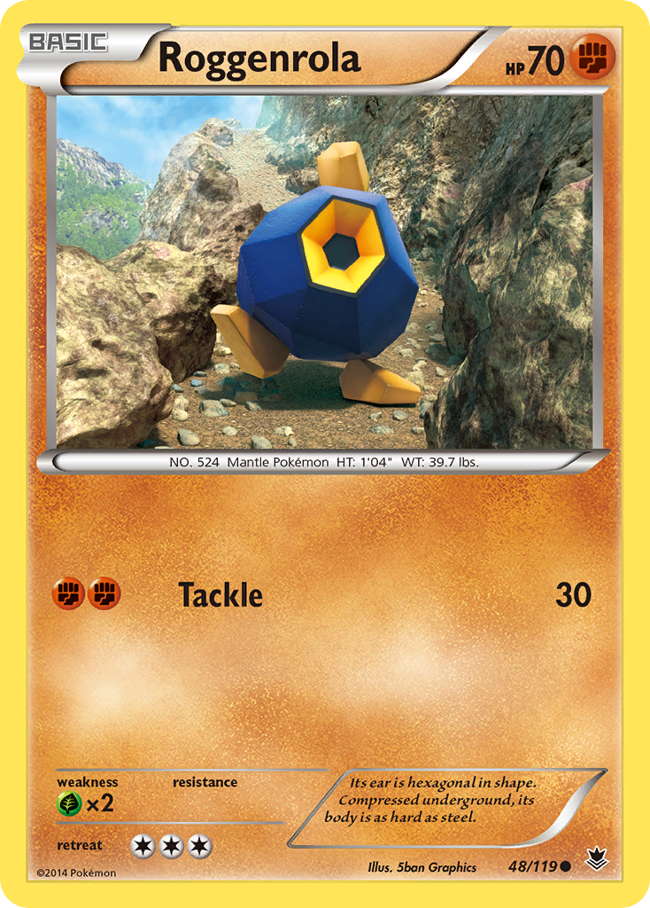 Roggenrola (48/119) [XY: Phantom Forces] | Eastridge Sports Cards & Games