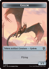 Construct // Golem (0013) Double-Sided Token [Aetherdrift Tokens] | Eastridge Sports Cards & Games