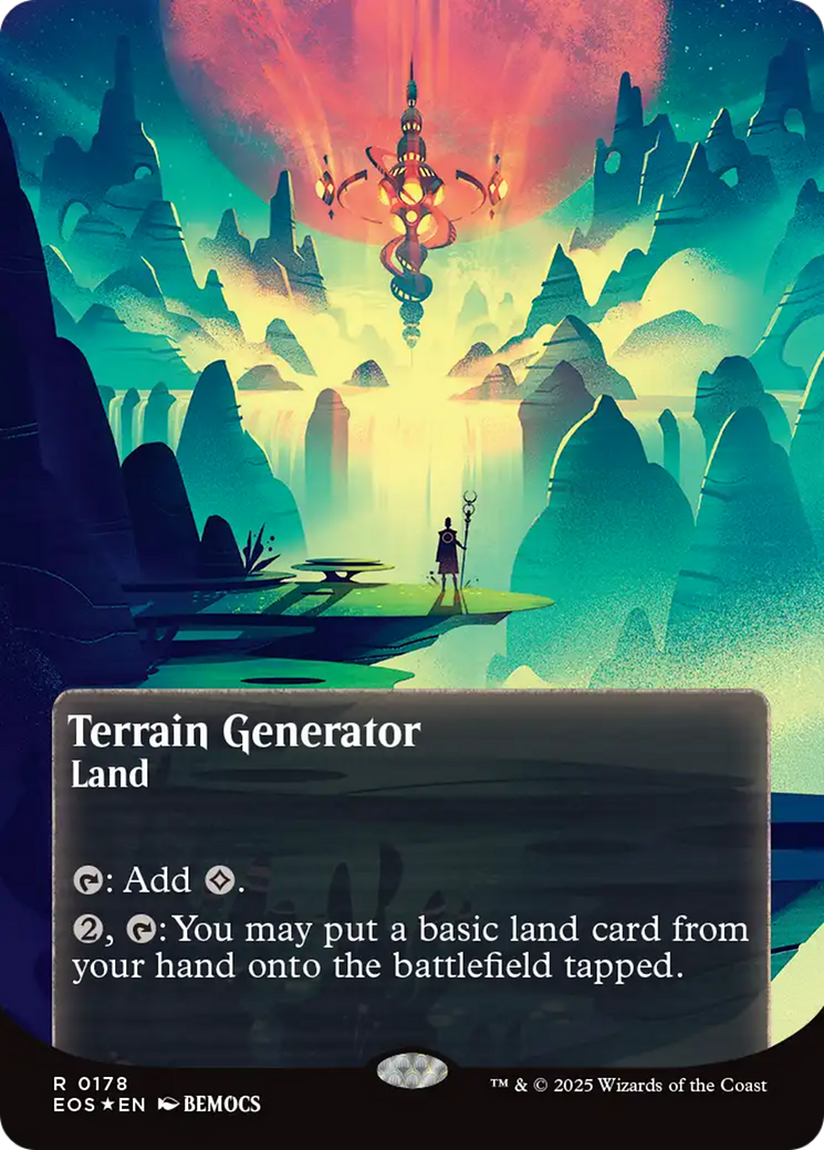 Terrain Generator (0178) (Borderless) (Galaxy Foil) [Edge of Eternities: Stellar Sights] | Eastridge Sports Cards & Games