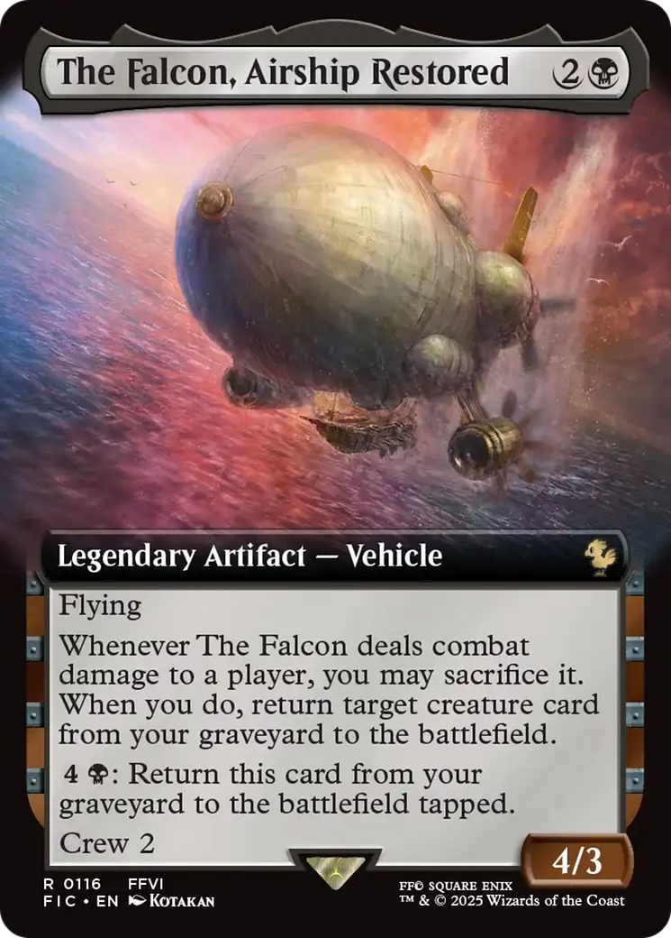 The Falcon, Airship Restored (Extended Art) [FINAL FANTASY Commander] | Eastridge Sports Cards & Games