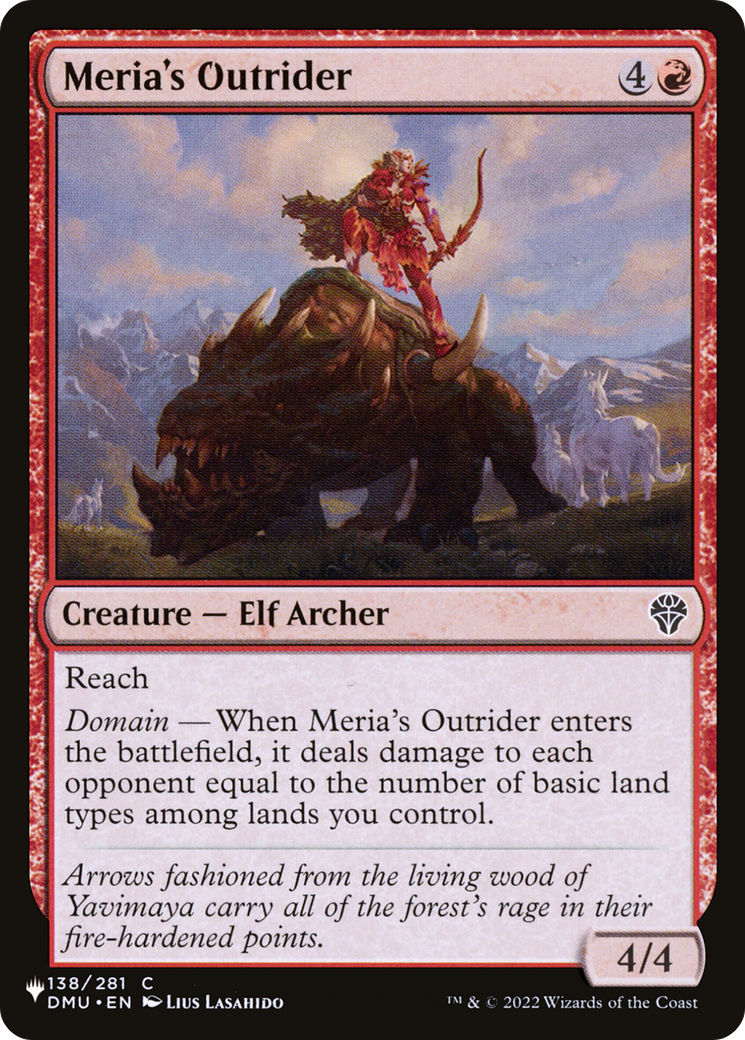 Meria's Outrider [The List] | Eastridge Sports Cards & Games