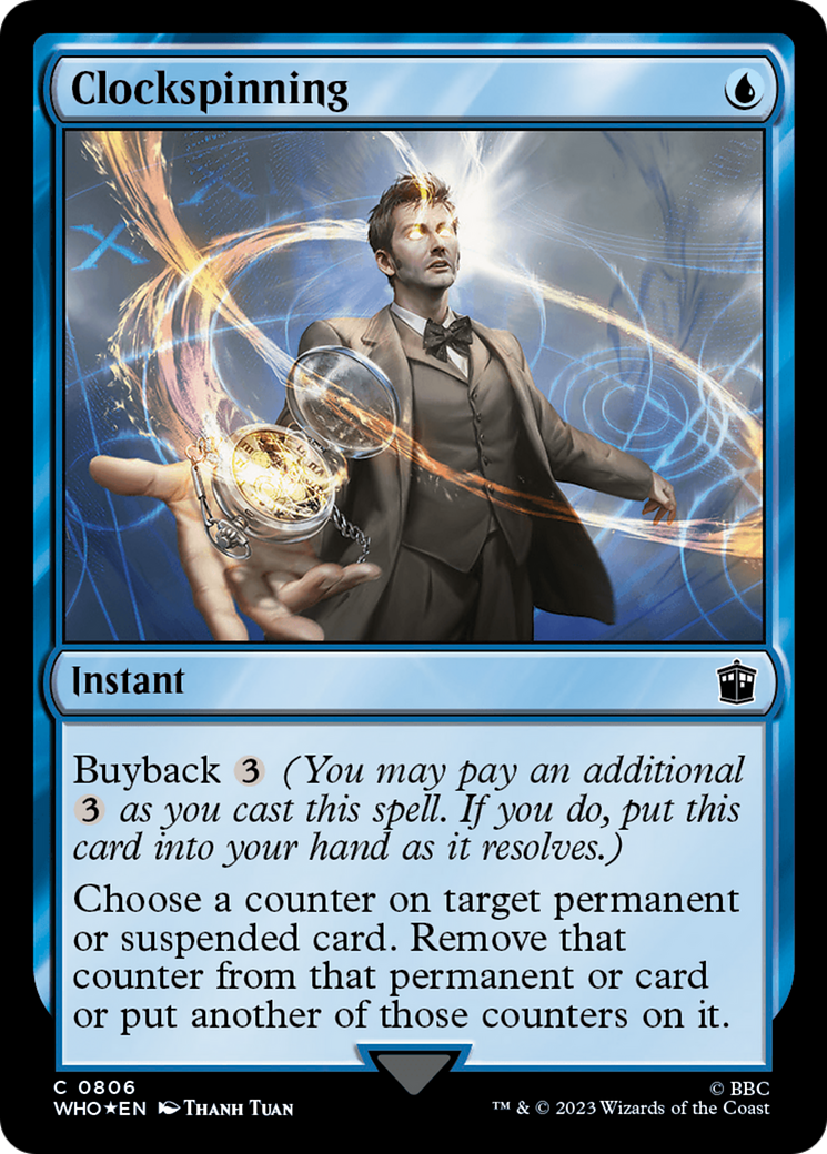 Clockspinning (Surge Foil) [Doctor Who] | Eastridge Sports Cards & Games