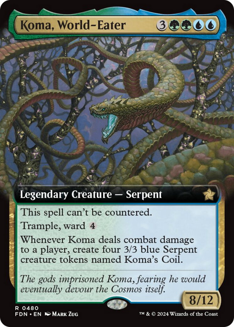 Koma, World-Eater (Extended Art) [Foundations] | Eastridge Sports Cards & Games