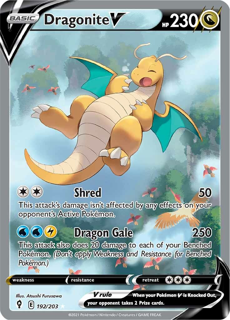 Dragonite V (192/203) [Sword & Shield: Evolving Skies] | Eastridge Sports Cards & Games