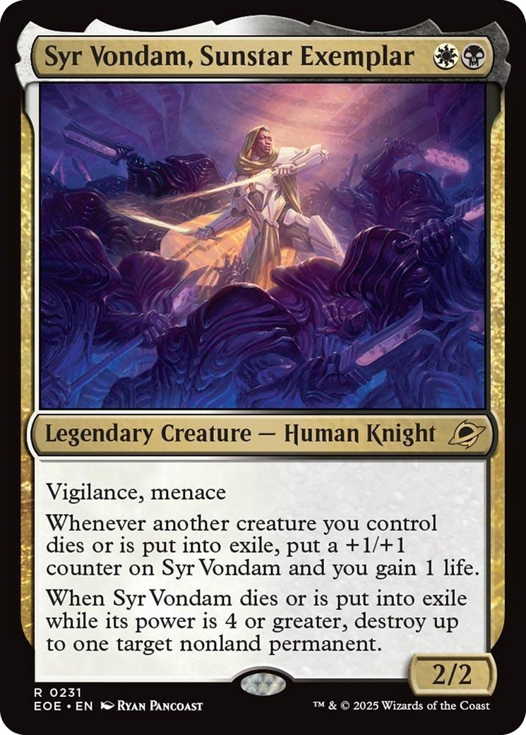 Syr Vondam, Sunstar Exemplar [Edge of Eternities] | Eastridge Sports Cards & Games