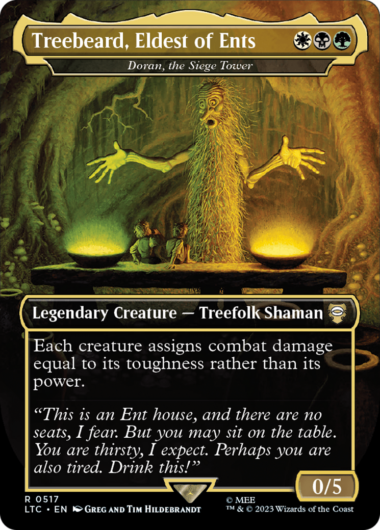 Treebeard, Eldest of Ents - Doran, the Siege Tower (Borderless) [The Lord of the Rings: Tales of Middle-Earth Commander] | Eastridge Sports Cards & Games