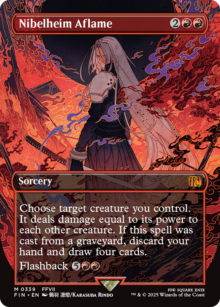 Nibelheim Aflame (Borderless) [FINAL FANTASY] | Eastridge Sports Cards & Games