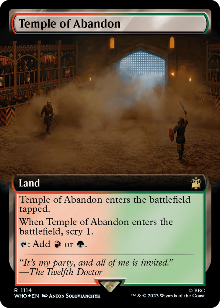 Temple of Abandon (Extended Art) (Surge Foil) [Doctor Who] | Eastridge Sports Cards & Games