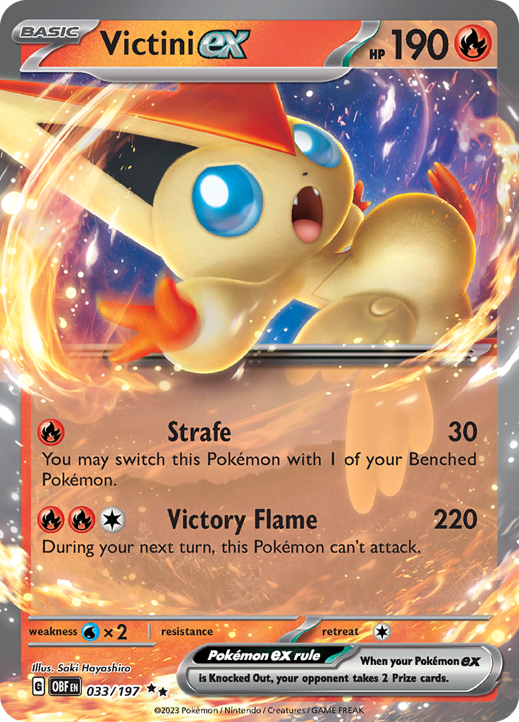 Victini ex (033/197) [Scarlet & Violet: Obsidian Flames] | Eastridge Sports Cards & Games