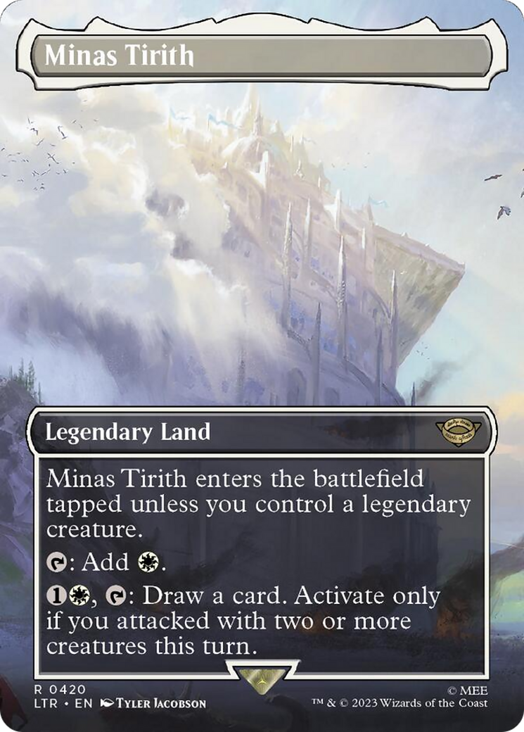 Minas Tirith (Borderless Alternate Art) (420) [The Lord of the Rings: Tales of Middle-Earth] | Eastridge Sports Cards & Games