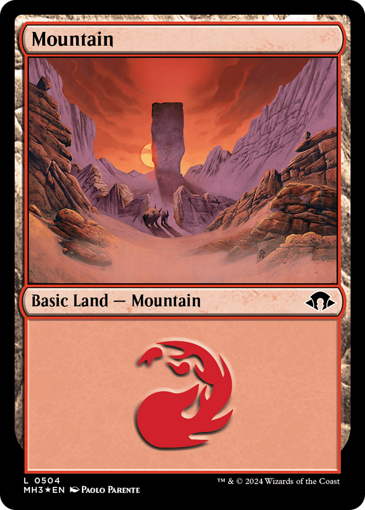 Mountain (0504) (Ripple Foil) [Modern Horizons 3] | Eastridge Sports Cards & Games