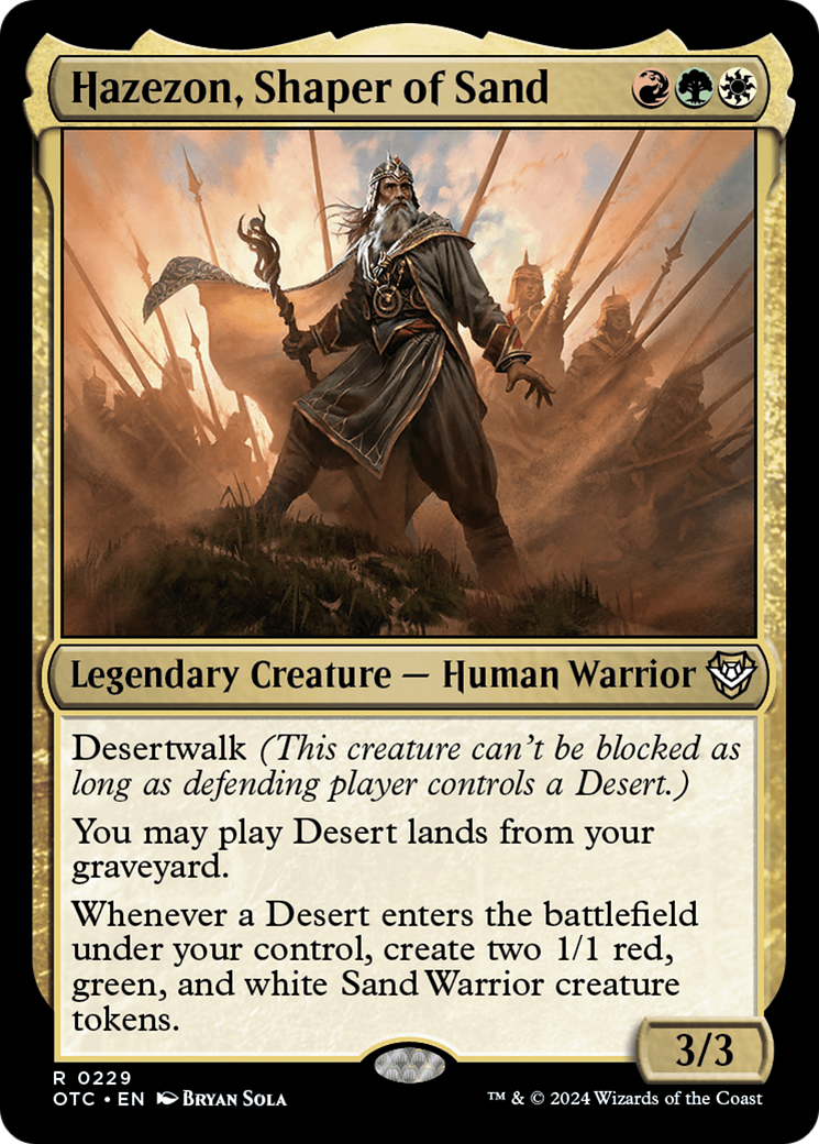 Hazezon, Shaper of Sand [Outlaws of Thunder Junction Commander] | Eastridge Sports Cards & Games