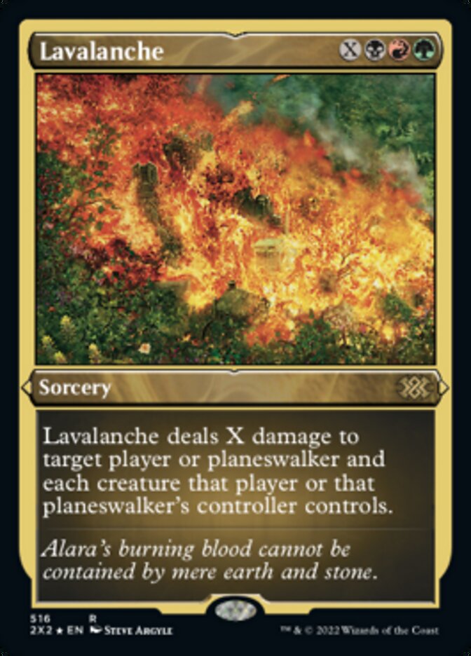 Lavalanche (Foil Etched) [Double Masters 2022] | Eastridge Sports Cards & Games