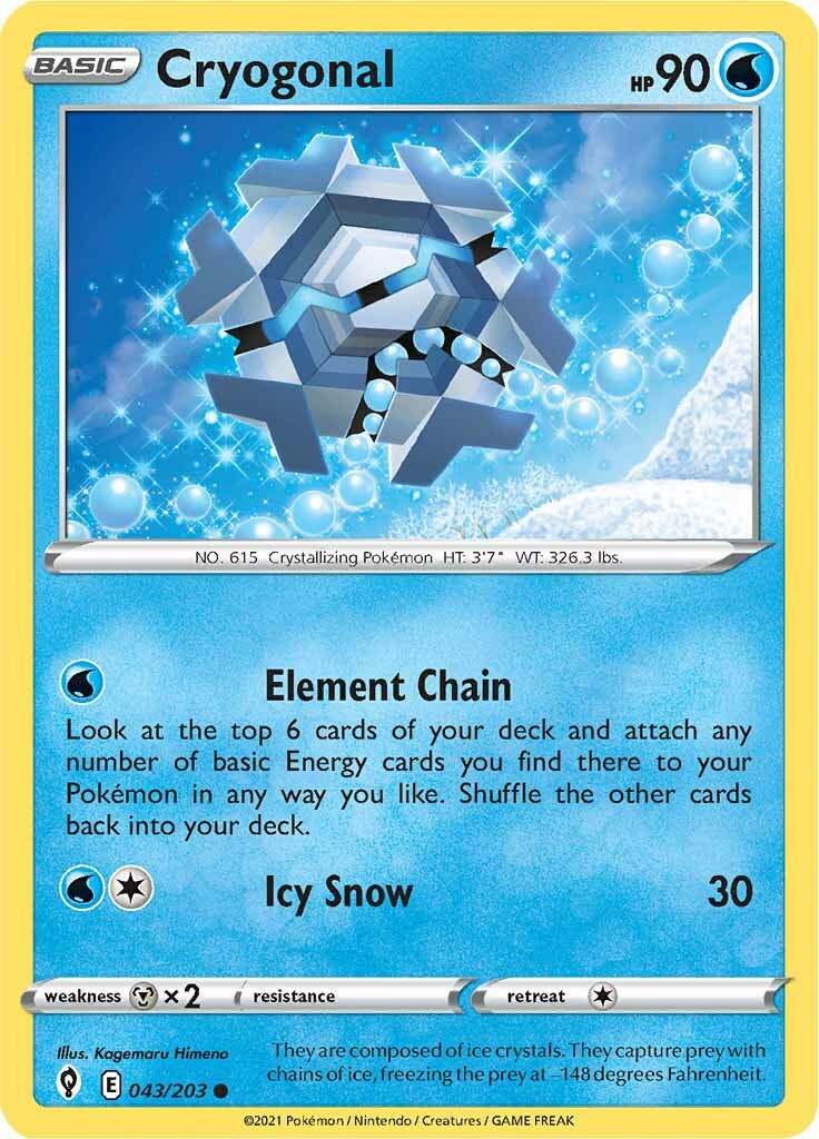 Cryogonal (043/203) [Sword & Shield: Evolving Skies] | Eastridge Sports Cards & Games