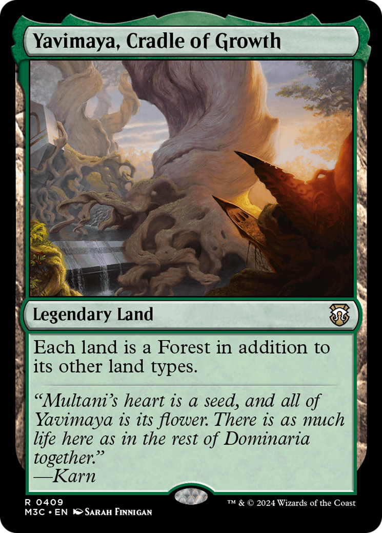 Yavimaya, Cradle of Growth (Ripple Foil) [Modern Horizons 3 Commander] | Eastridge Sports Cards & Games