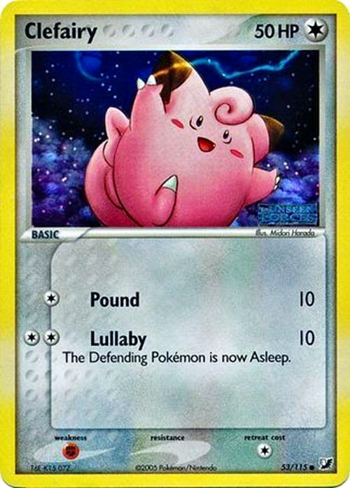 Clefairy (53/115) (Stamped) [EX: Unseen Forces] | Eastridge Sports Cards & Games