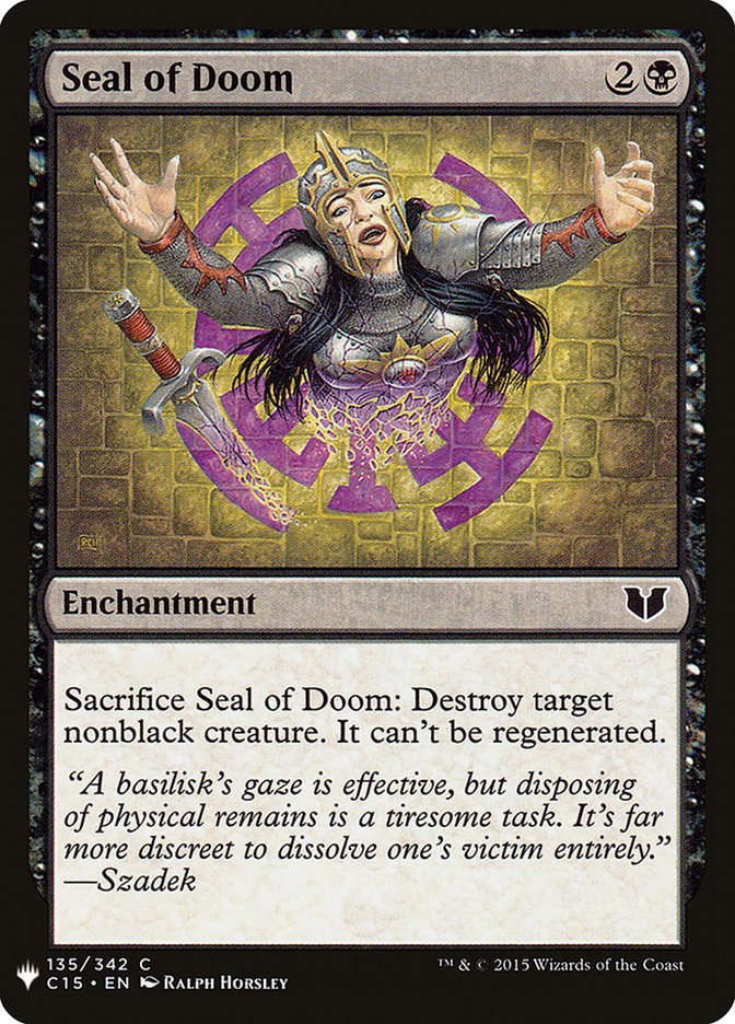 Seal of Doom [Mystery Booster] | Eastridge Sports Cards & Games