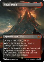 Mount Doom (Borderless) (Surge Foil) [The Lord of the Rings: Tales of Middle-Earth] | Eastridge Sports Cards & Games