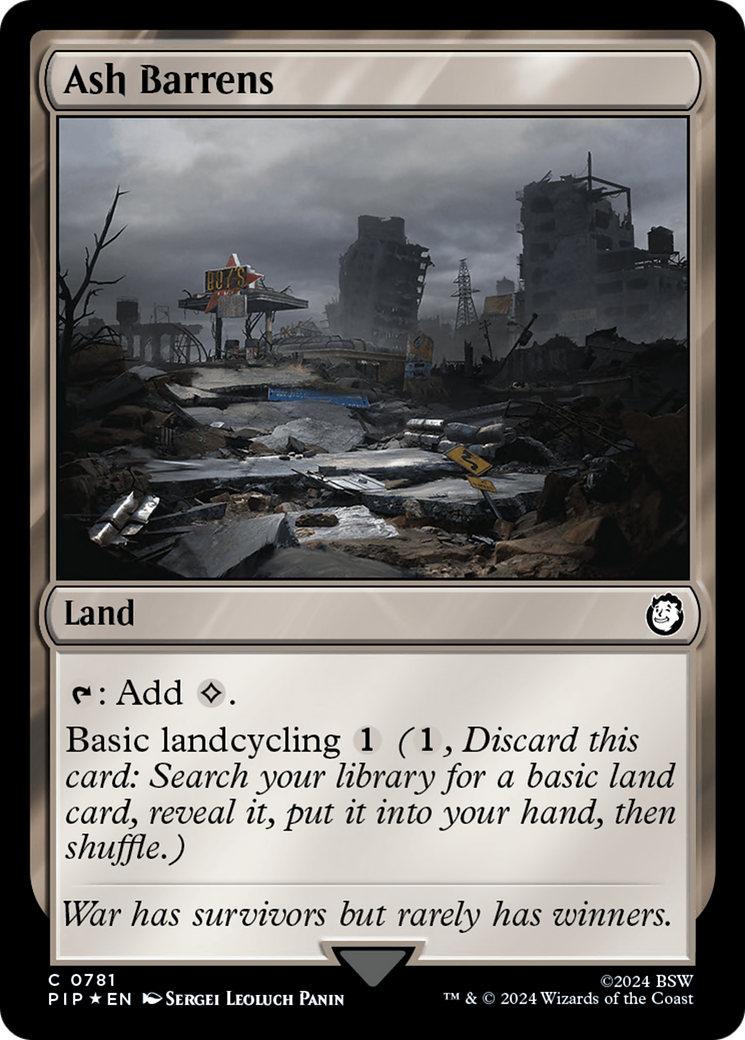 Ash Barrens (Surge Foil) [Fallout] | Eastridge Sports Cards & Games