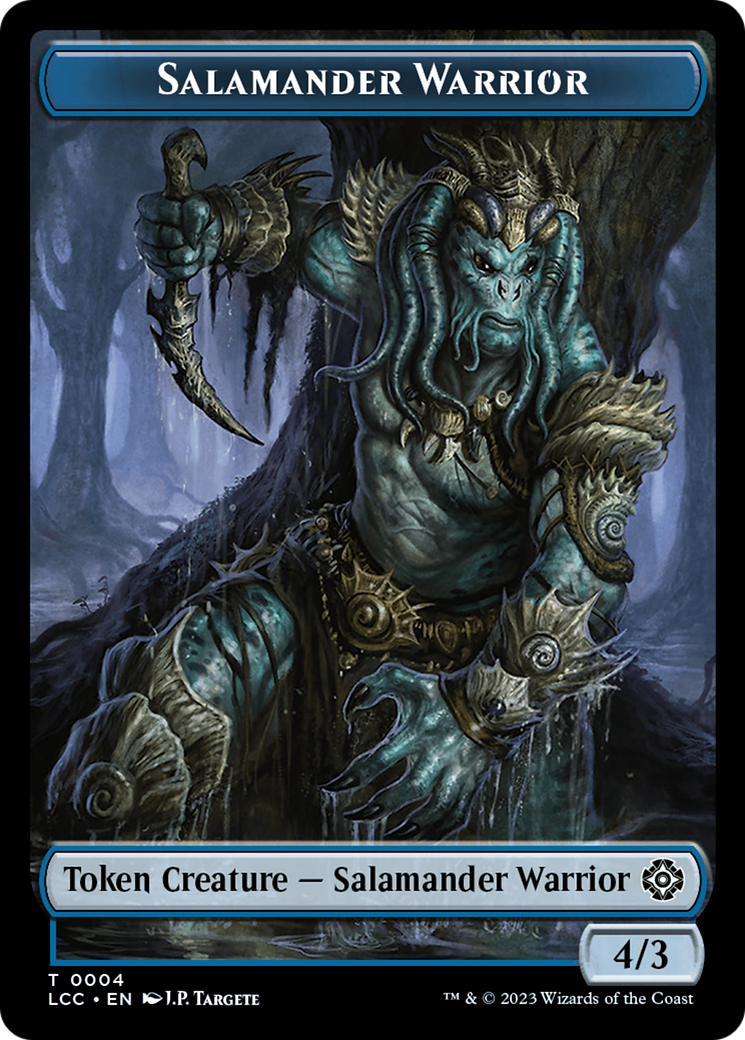 Salamander Warrior // Shapeshifter Double-Sided Token [The Lost Caverns of Ixalan Commander Tokens] | Eastridge Sports Cards & Games