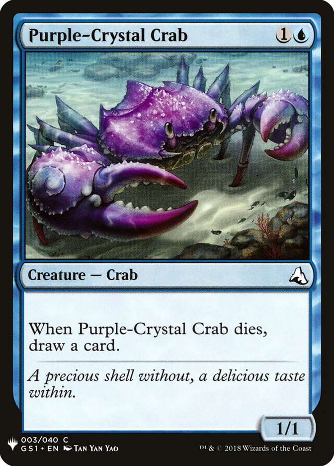 Purple-Crystal Crab [Mystery Booster] | Eastridge Sports Cards & Games