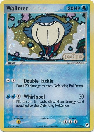 Wailmer (69/92) (Stamped) [EX: Legend Maker] | Eastridge Sports Cards & Games