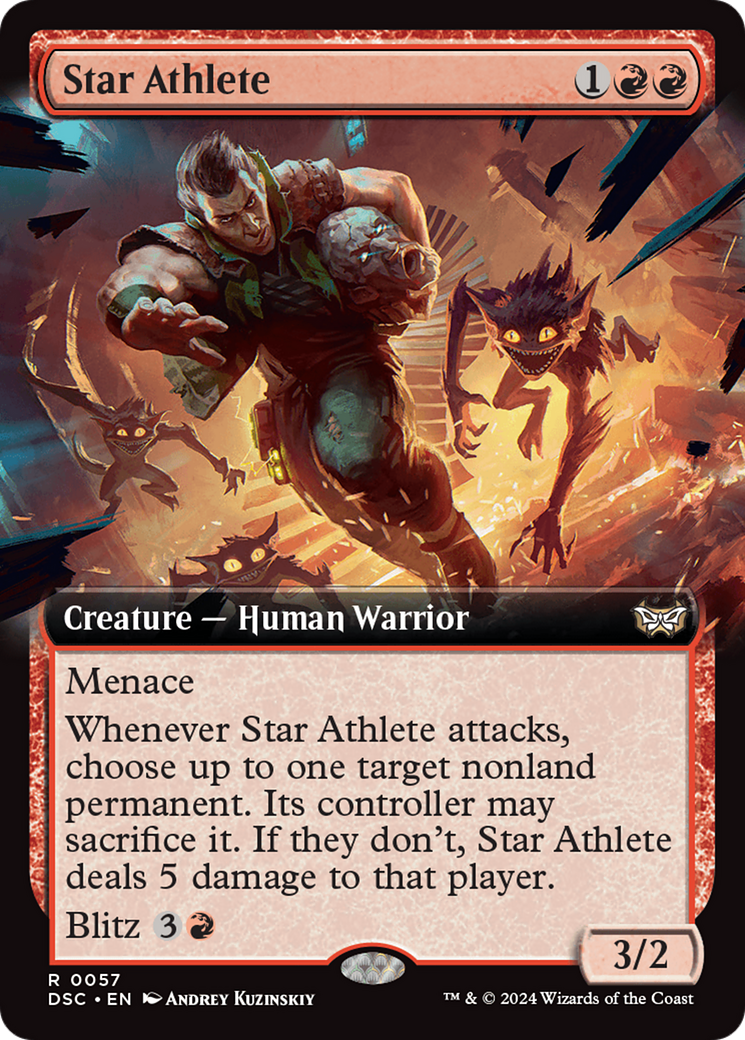 Star Athlete (Extended Art) [Duskmourn: House of Horror Commander] | Eastridge Sports Cards & Games