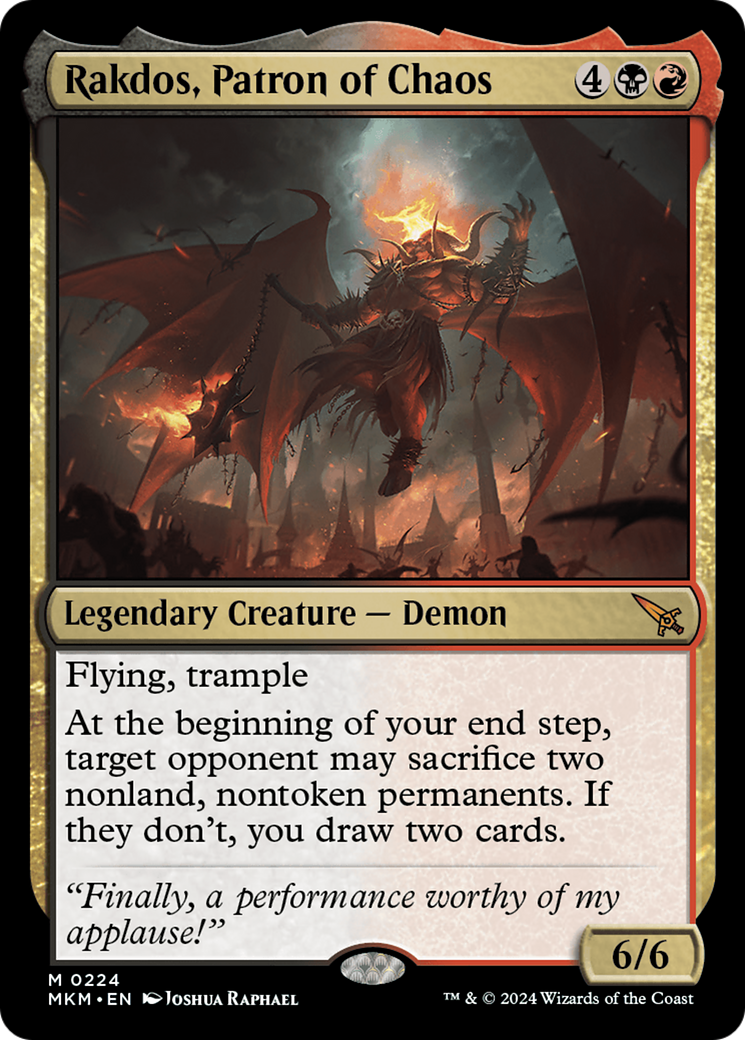 Rakdos, Patron of Chaos [Murders at Karlov Manor] | Eastridge Sports Cards & Games