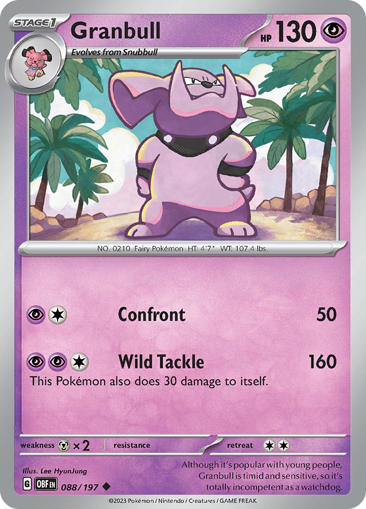 Granbull (088/197) [Scarlet & Violet: Obsidian Flames] | Eastridge Sports Cards & Games